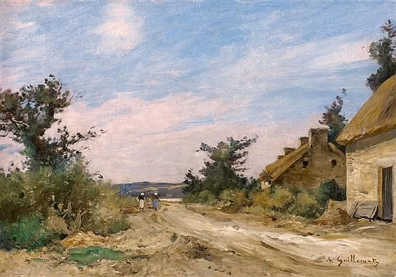 Il sentiero davanti alla frazione